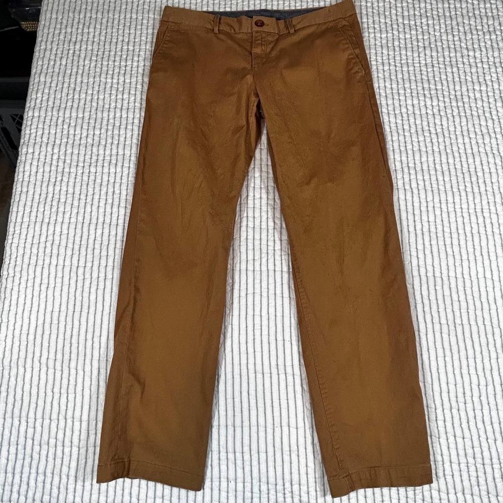 Banana Republic Weekend Chino Straight Leg Womens 10 Short Fall Acorn